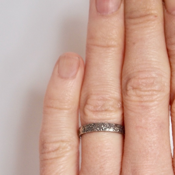 Sterling Slver, stack ring band - Picture 7 of 10